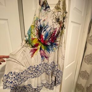 Anthropologie Maeve Silk Floral Print Dress